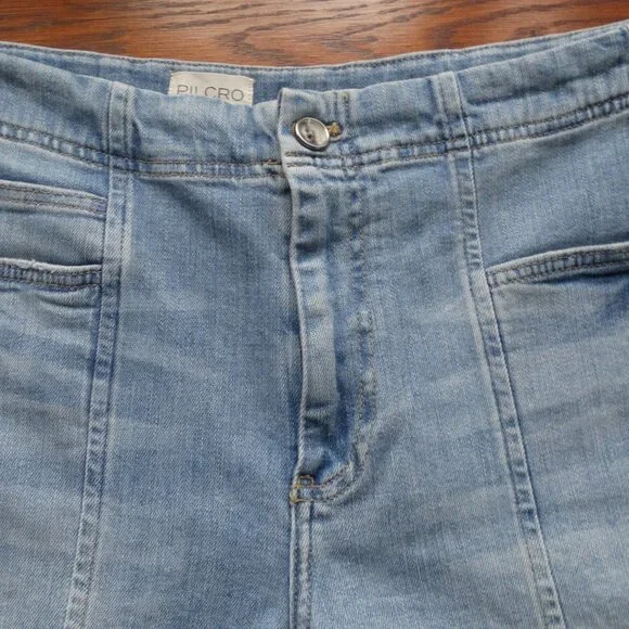 NEW PILCRO by Anthropologie Grassland Mid-Rise Wide-Leg Crop Jeans Size 29, $148 - Picture 6 of 11